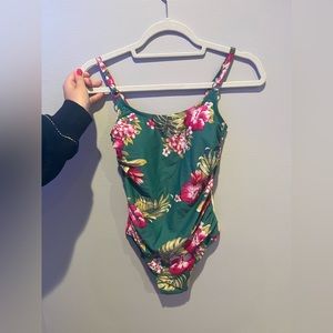 Tropical One Piece Bathing Suit